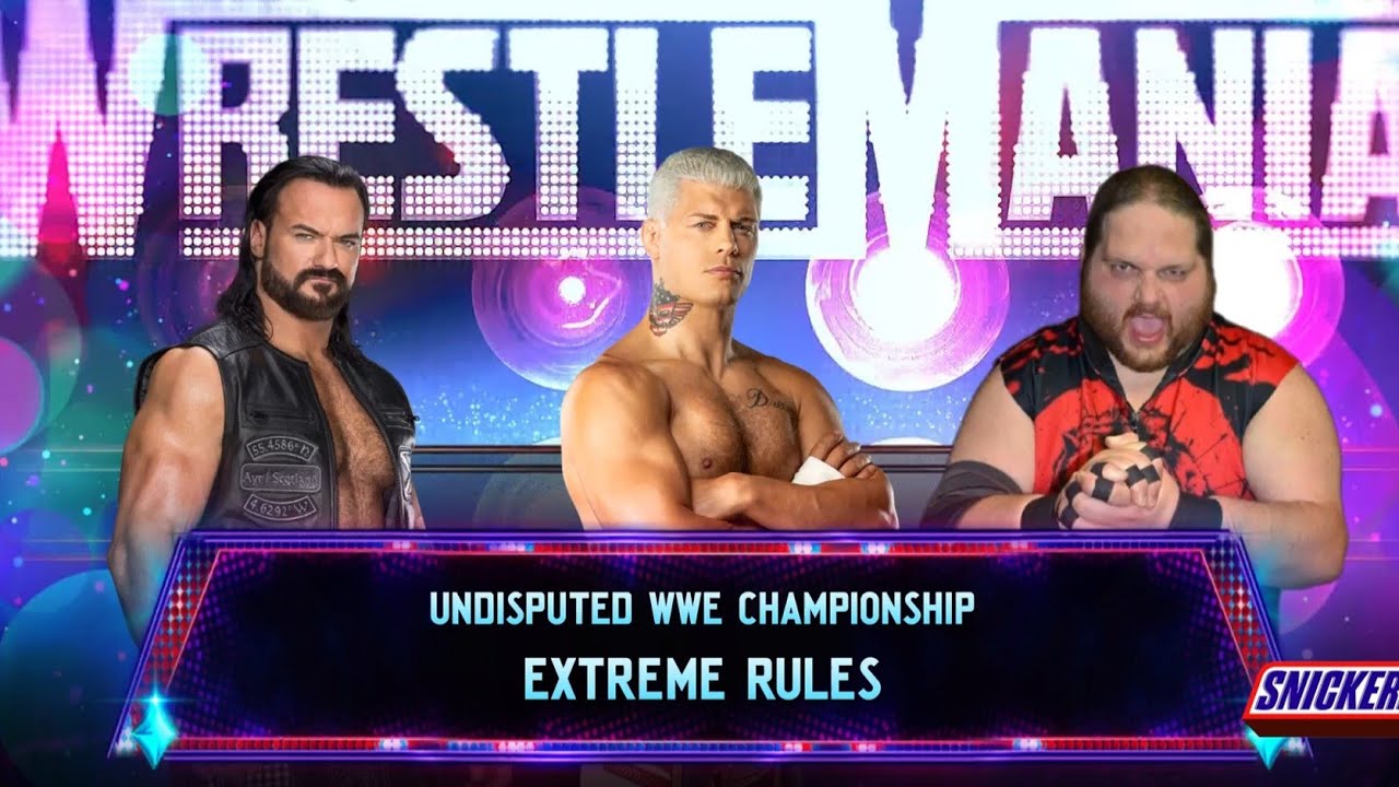 Cody Rhodes vs. Drew McIntyre vs. Brutus Dylan | WrestleMania | WWE 2K25 Universe #ps5