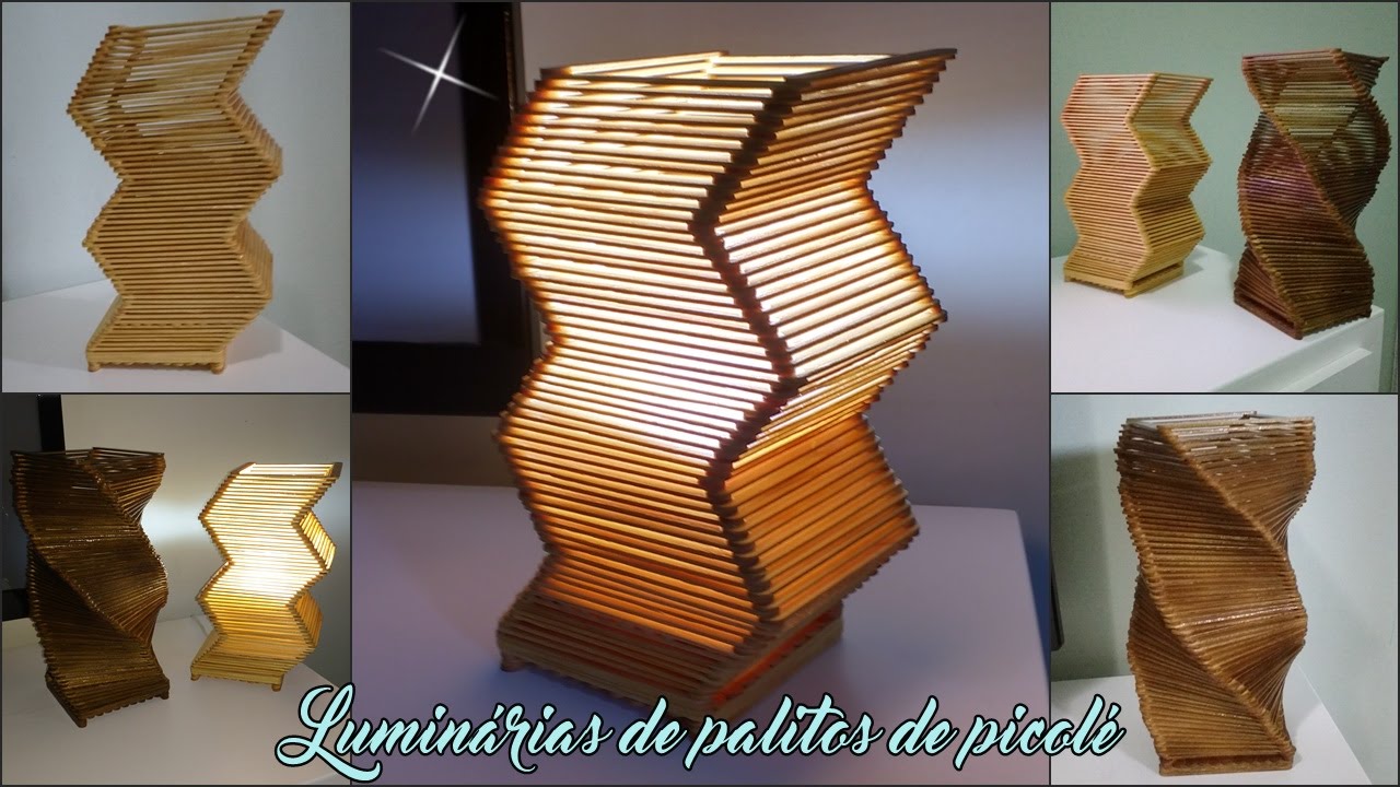 Luminarias feitas com palitos de picolé - Passo a passo!