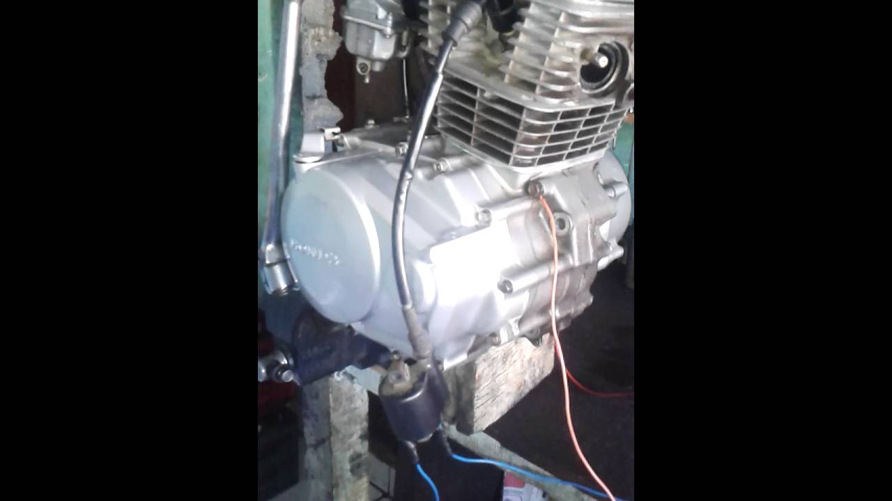 Teste de motor na bancada