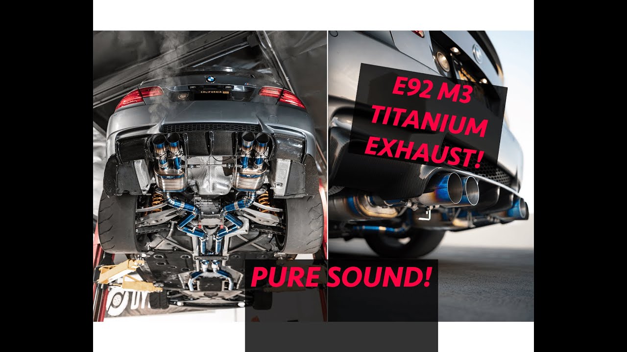 E92 M3 BOMIZ TITANIUM EXHAUST! (VERY LOUD!)
