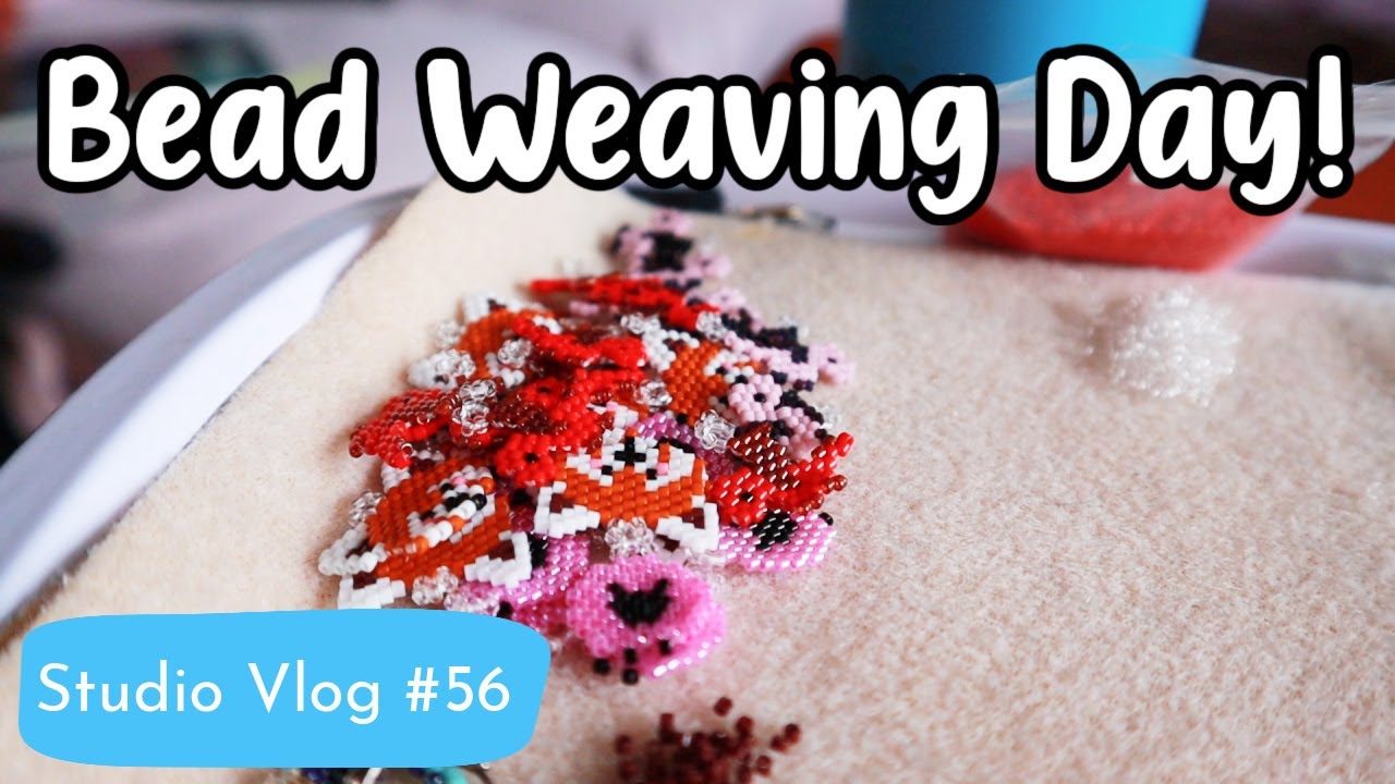 Studio Vlog #56 - Bead Weaving Day! ¦ The Corner of Craft