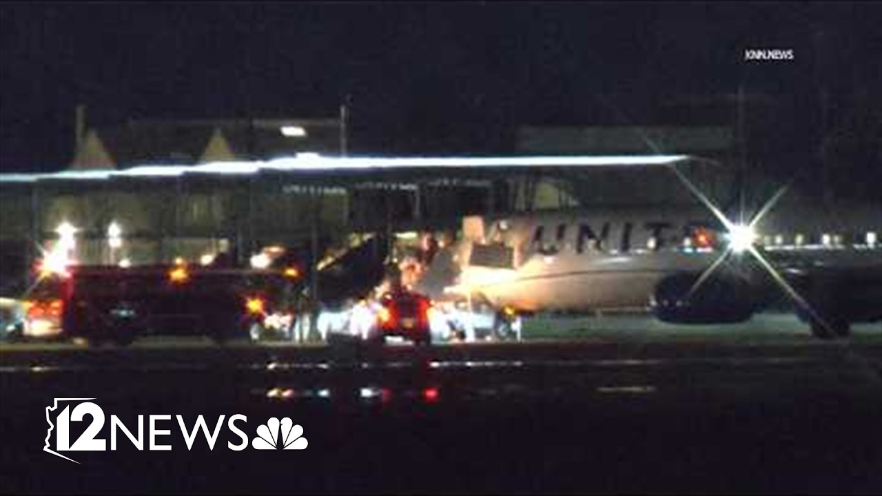 United Airlines flight diverted to Luke Air Force Base due to severe weather