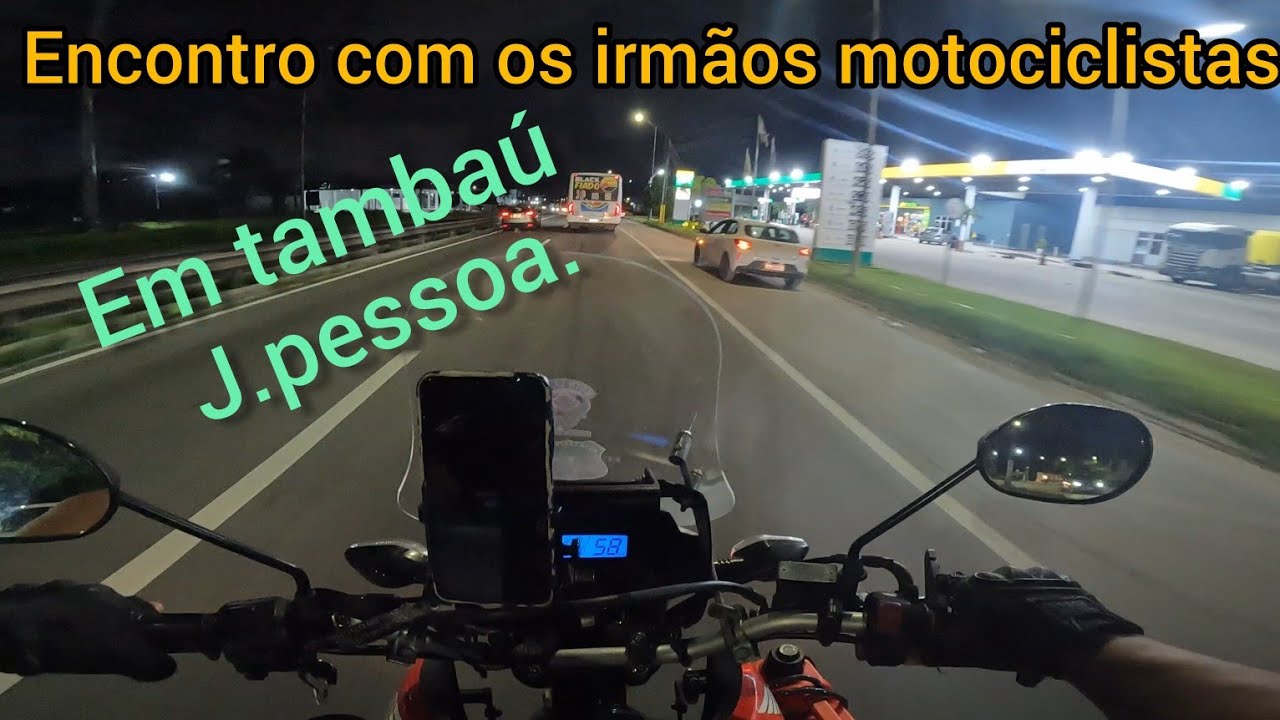Encontro da quinta-feira com os irmãos motociclistas na  praia de Tambaú em João Pessoa. 