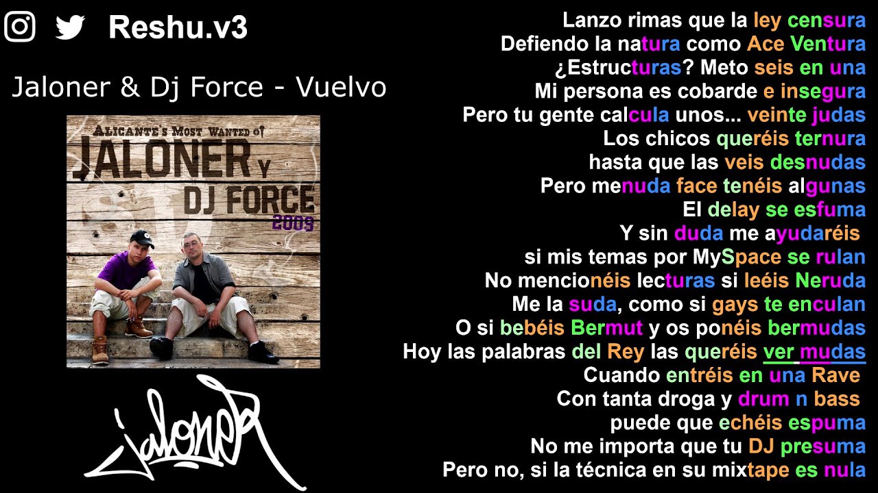 Vuelvo - Jaloner - Rimas x Métrica x Skills