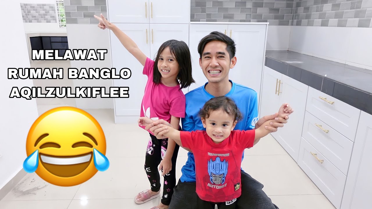 MELAWAT RUMAH BANGLO AQILZULKIFLEE 😂 NAIMI & BABY FARIS TERKEJUT TENGOK RUMAH 😱