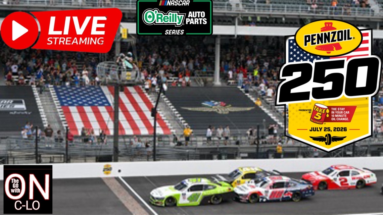 🔴Pennzoil 250 at INDY. Live Nascar Oreilly Auto Parts Series. Live Commentary & Reaction Livestream