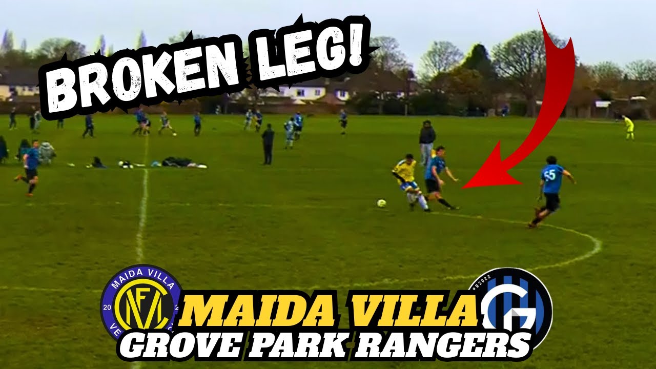 FREAK Injury in CRAZY Sunday League Match! 😱 | MAIDA VILLA VS GROVE PARK RANGERS