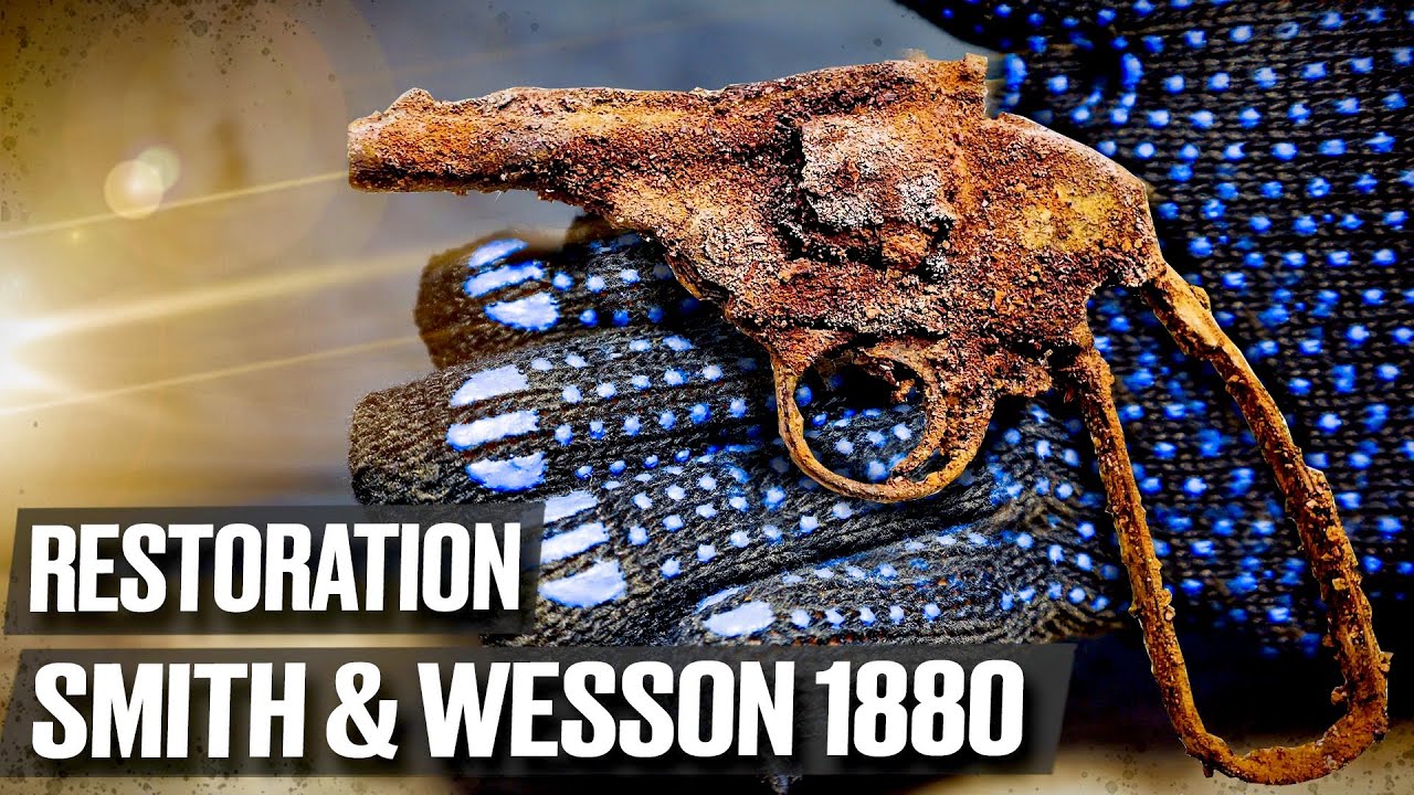 An American revolver lay in the ground for 140 years!  You will be surprised! Restoration of antique