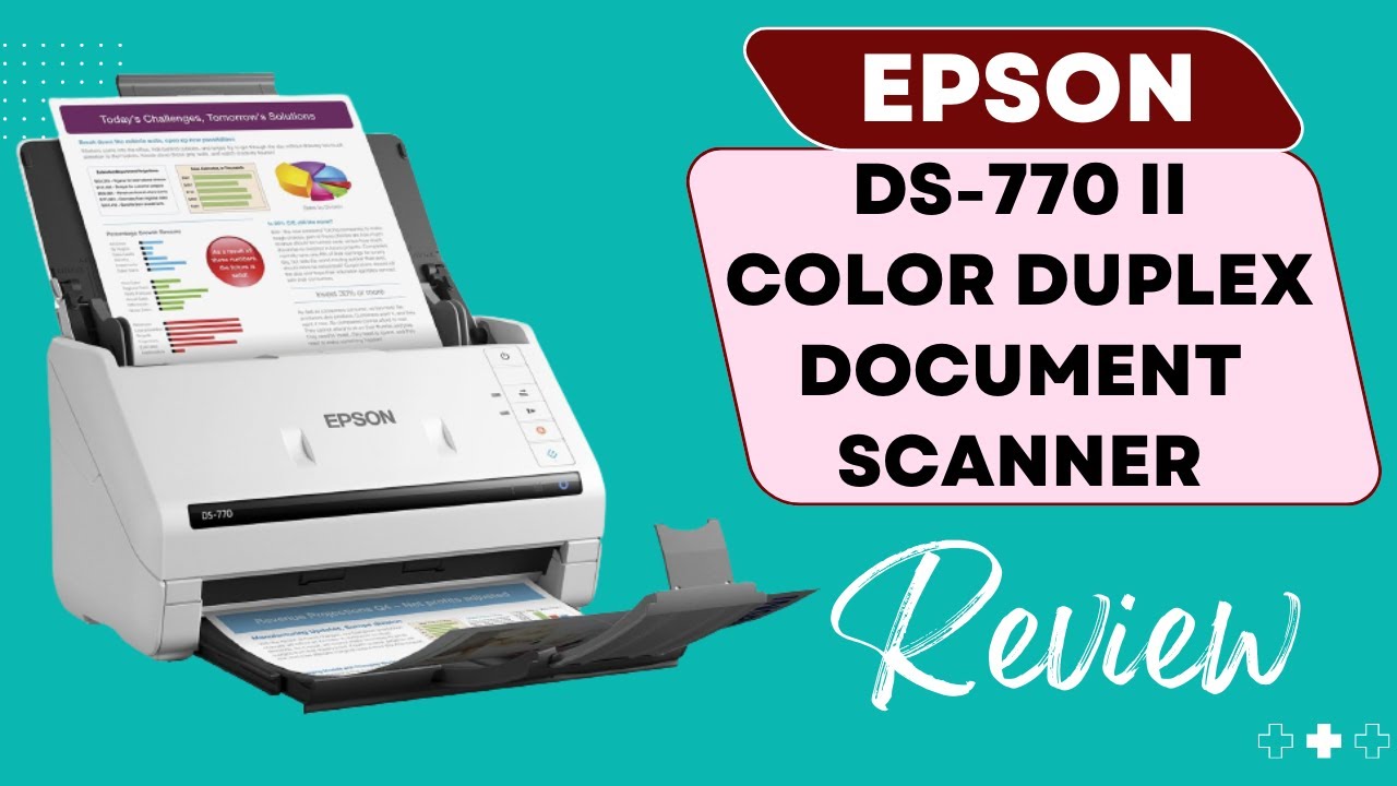 Эффективное сканирование с цветным двусторонним сканером документов Epson DS-770 II | Обзор
