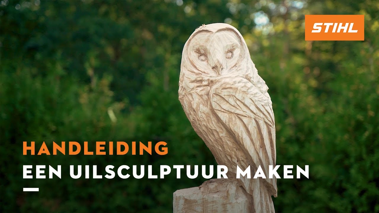 Een uilsculptuur maken - STIHL DIY Projecten