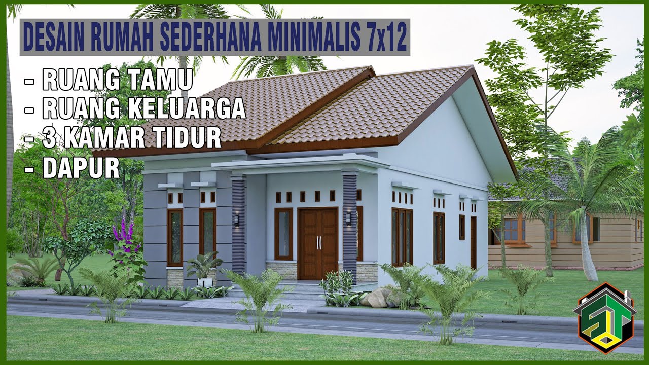 DESAIN RUMAH SEDERHANA MINIMALIS 7x12