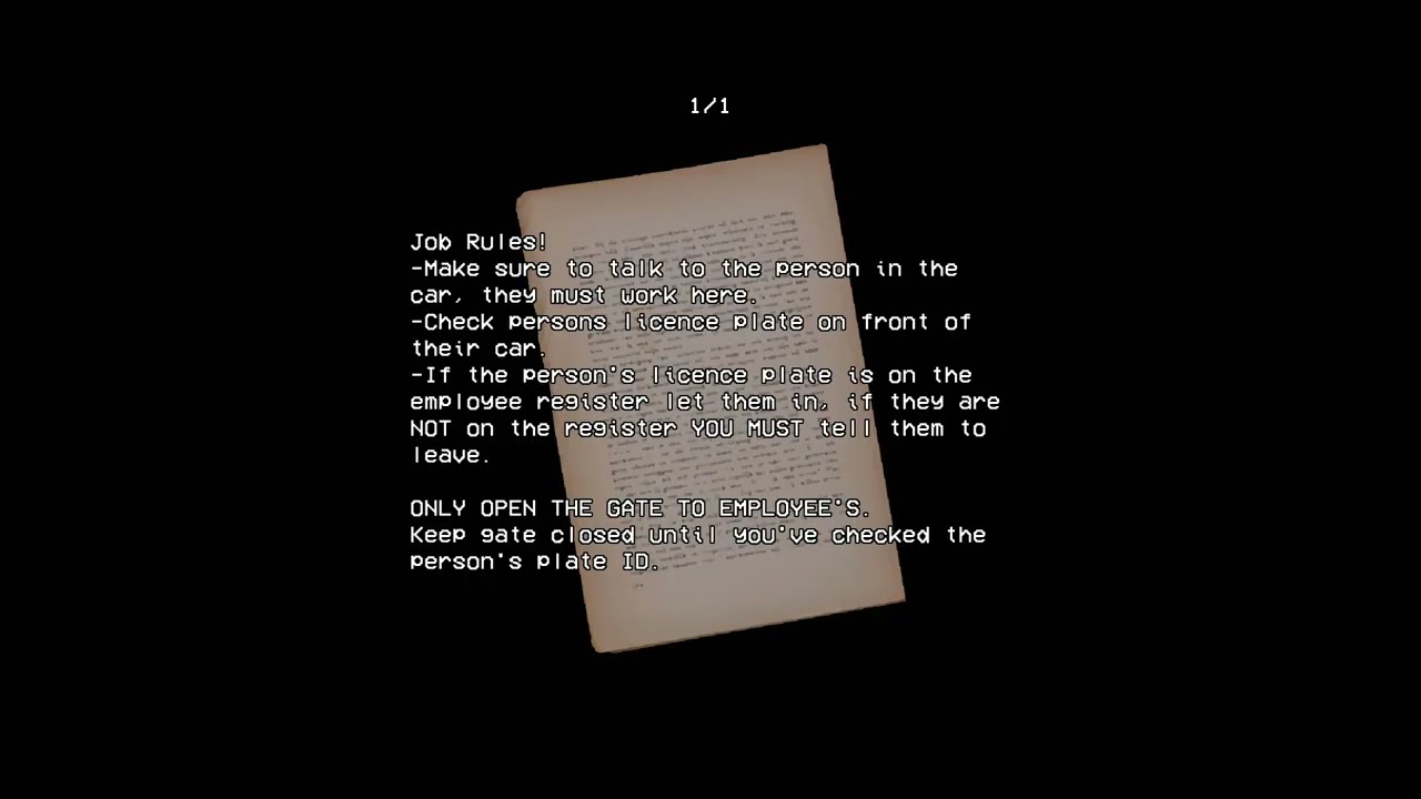Security Booth Game Test