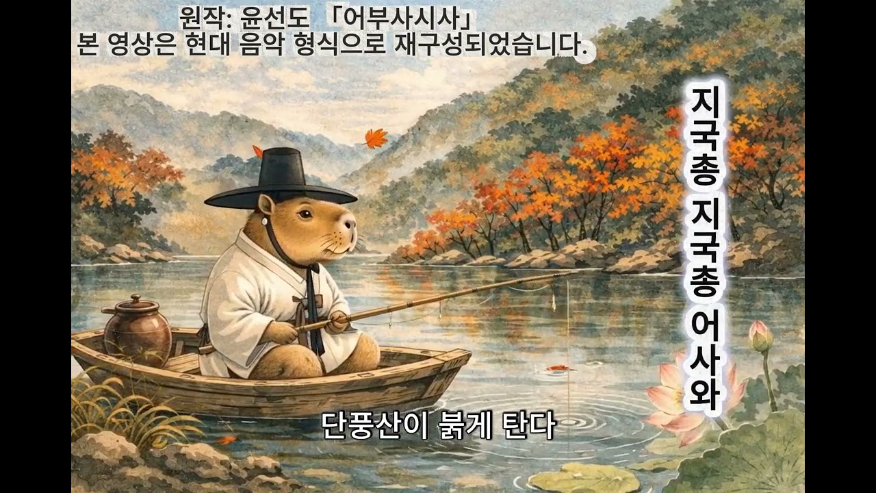 어부사시사 노래로 듣기 | 지국총 지국총 어사와 | 조선 고전시가   #어부사시사#윤선도#고전시가#국어문학#국악#퓨전국악#한국문학#조선시대#수능문학#고전시