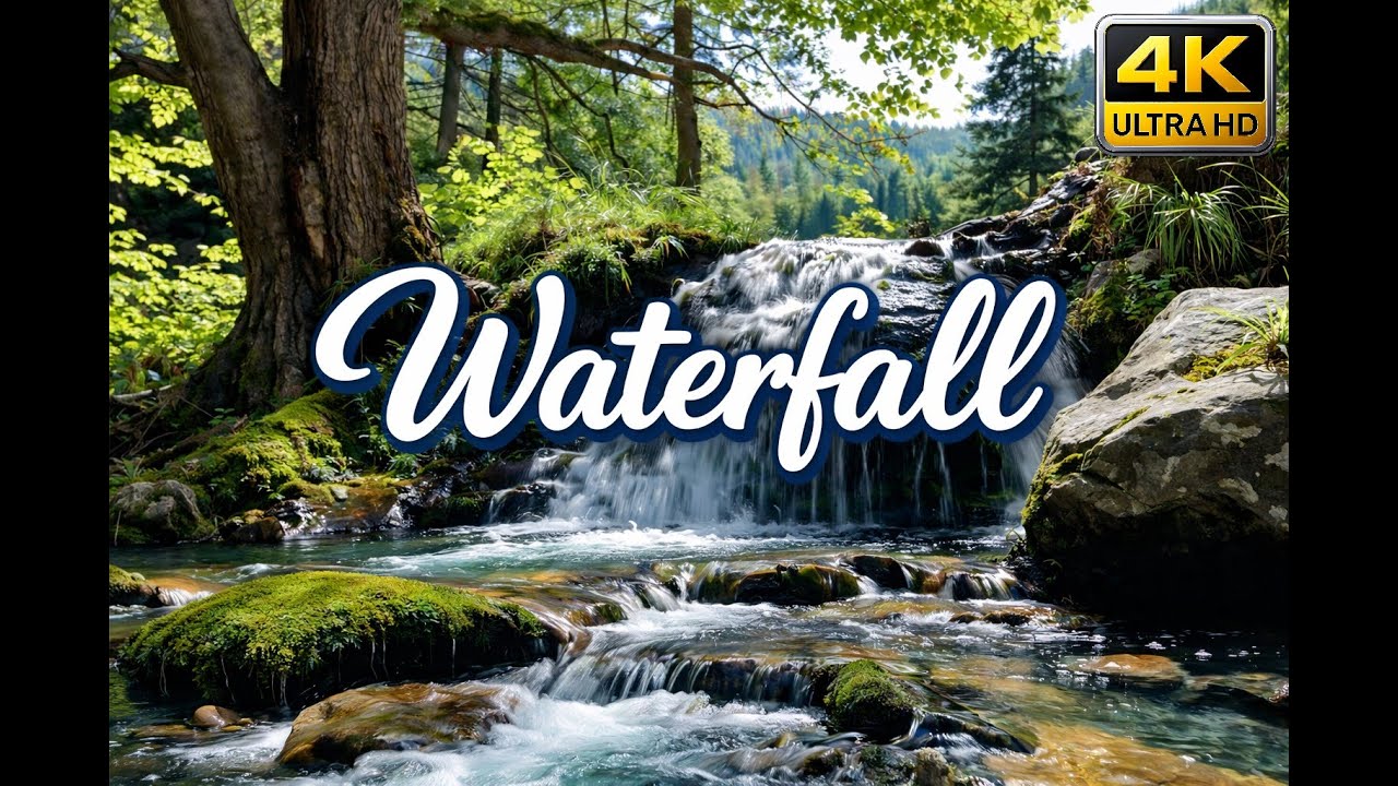 6 Hours of Relaxing Waterfall Sounds 💦 Powerful Water Flow for Deep Sleep & Stress Relief