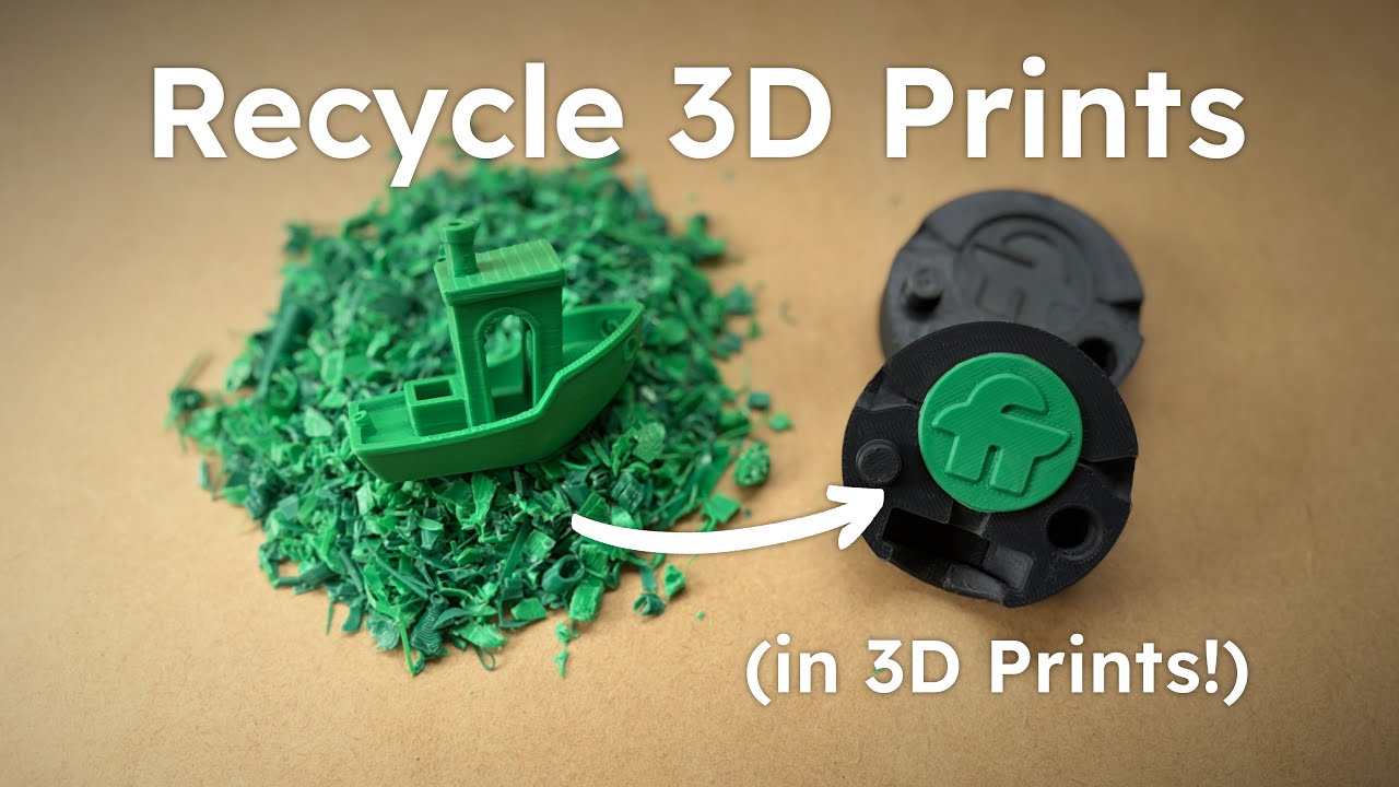 Can You Injection Mould 3D Printer Waste in a 3D Printed Mould? - DIY Plastic Recycling