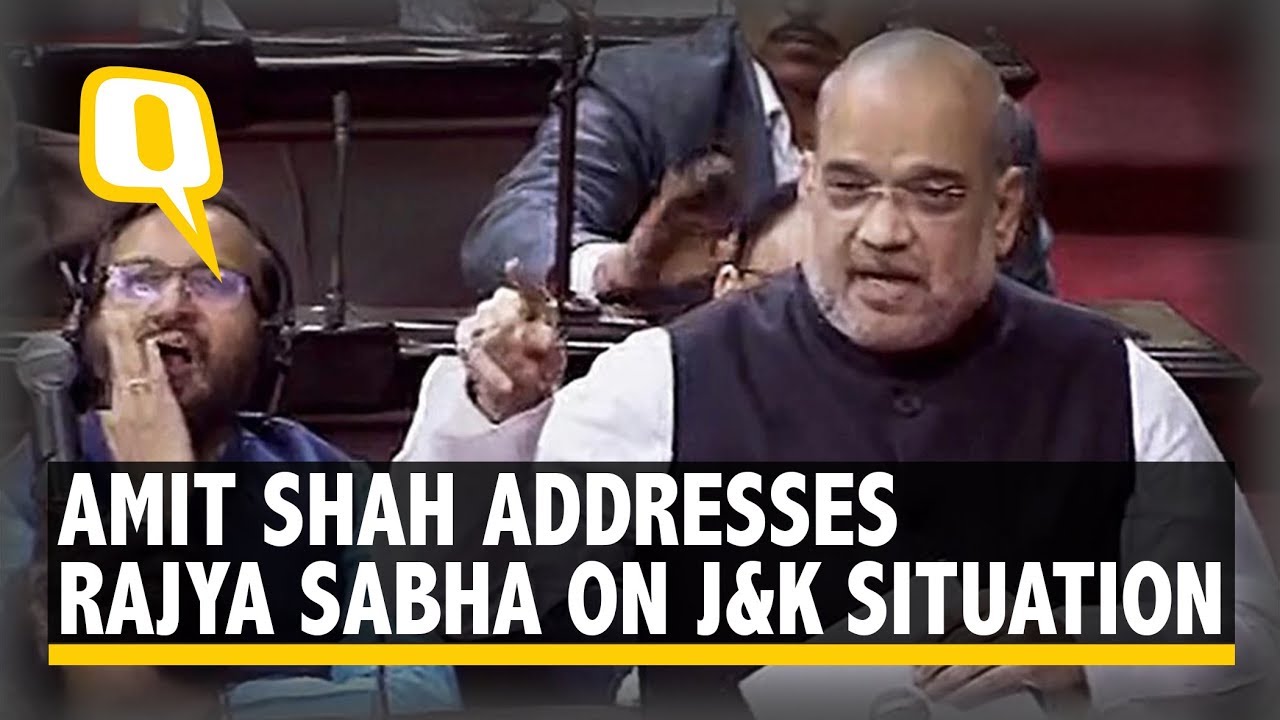 Amit Shah Proposes Abrogation of Article 370, Article 35A in Rajya Sabha