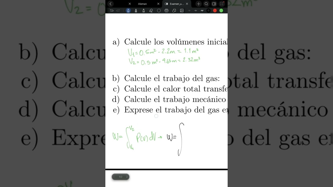 Solucion examen Termodinámica Unidad 1