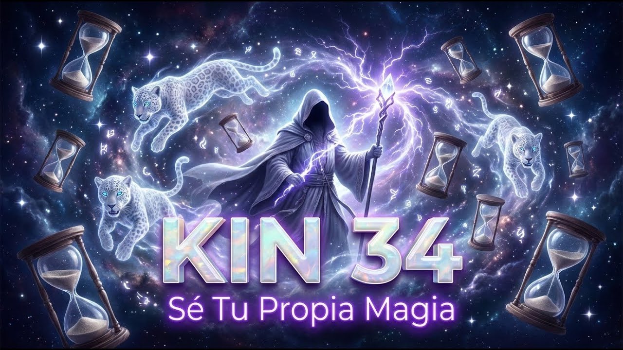 ¡Sé Tu Propia Magia! 🧙‍♂️ KIN 34: Mago Galáctico Blanco | Música para Vivir en Integridad
