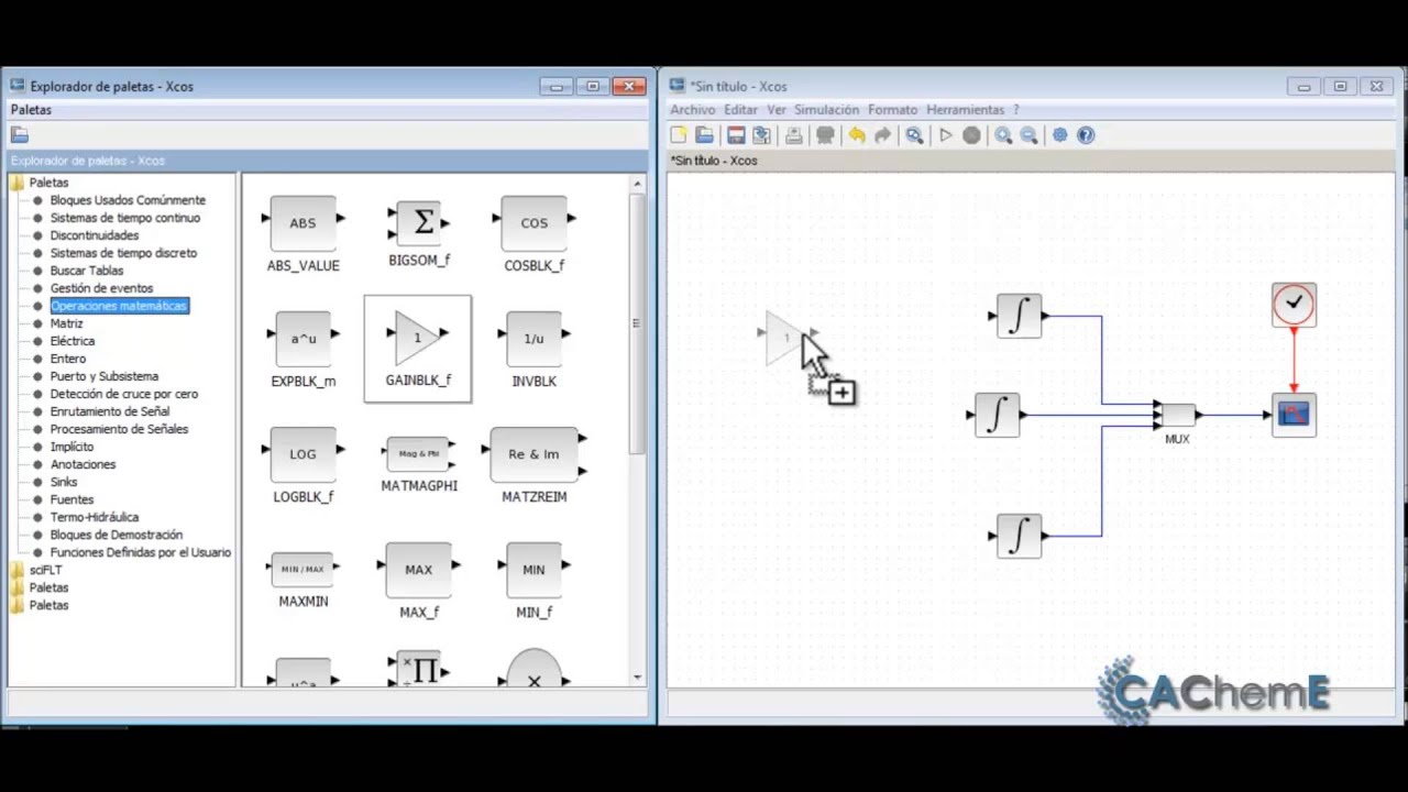 Simulación de un reactor químico RDTA con XCOS / Simulink