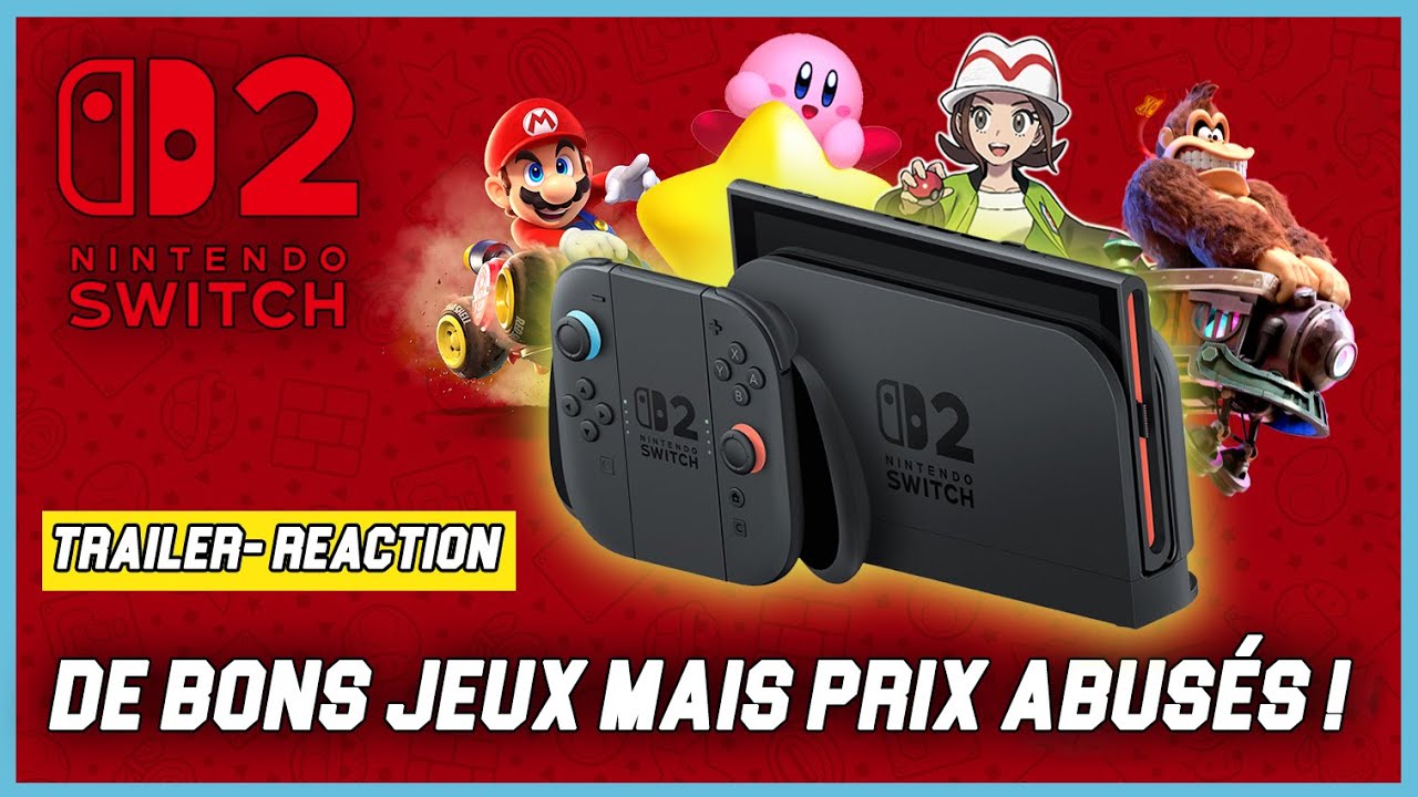Nintendo Direct Switch 2 Réaction - C’est incroyable !! Mario Kart World, Donkey Kong Bananza, Kirby