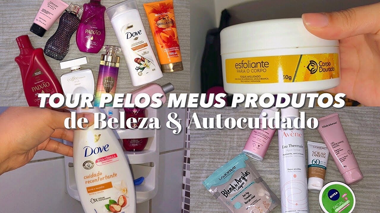 tour pelos produtos de beleza vlog | tour produtos de autocuidado, banho, rosto, corpo & perfumes
