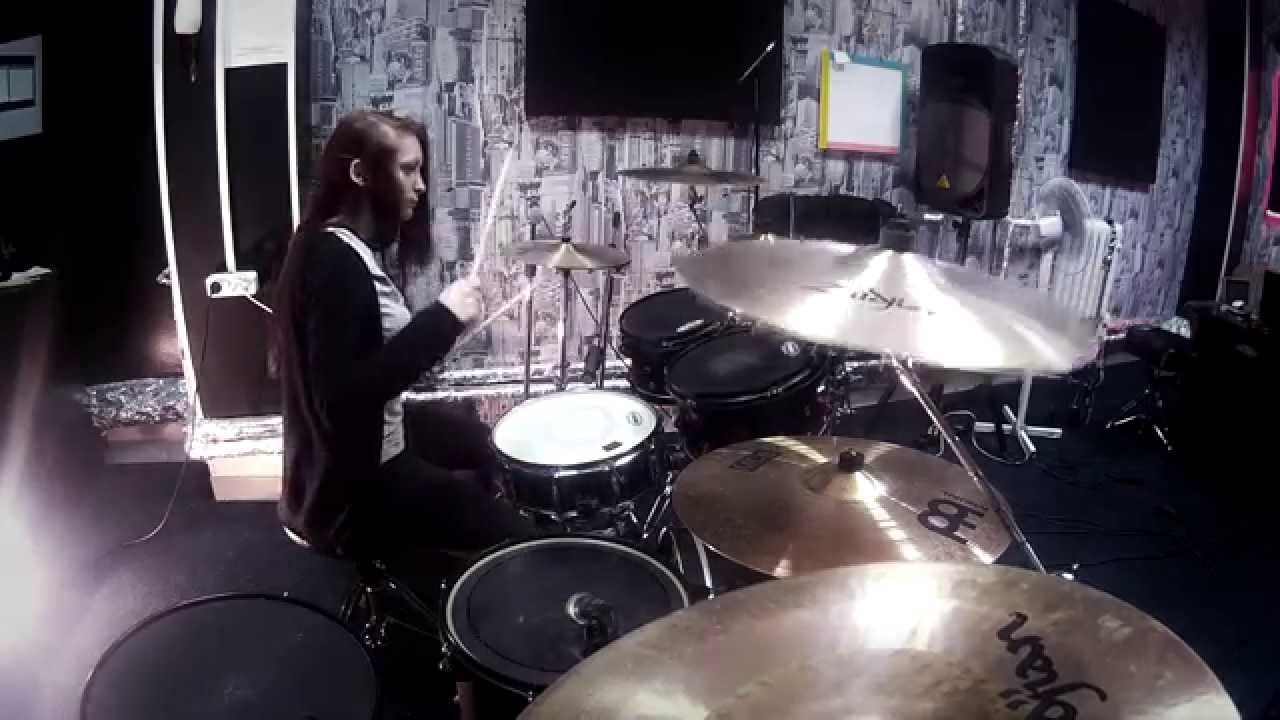 Полина Бикер - Moving on (Asking Alexandria drum cover)