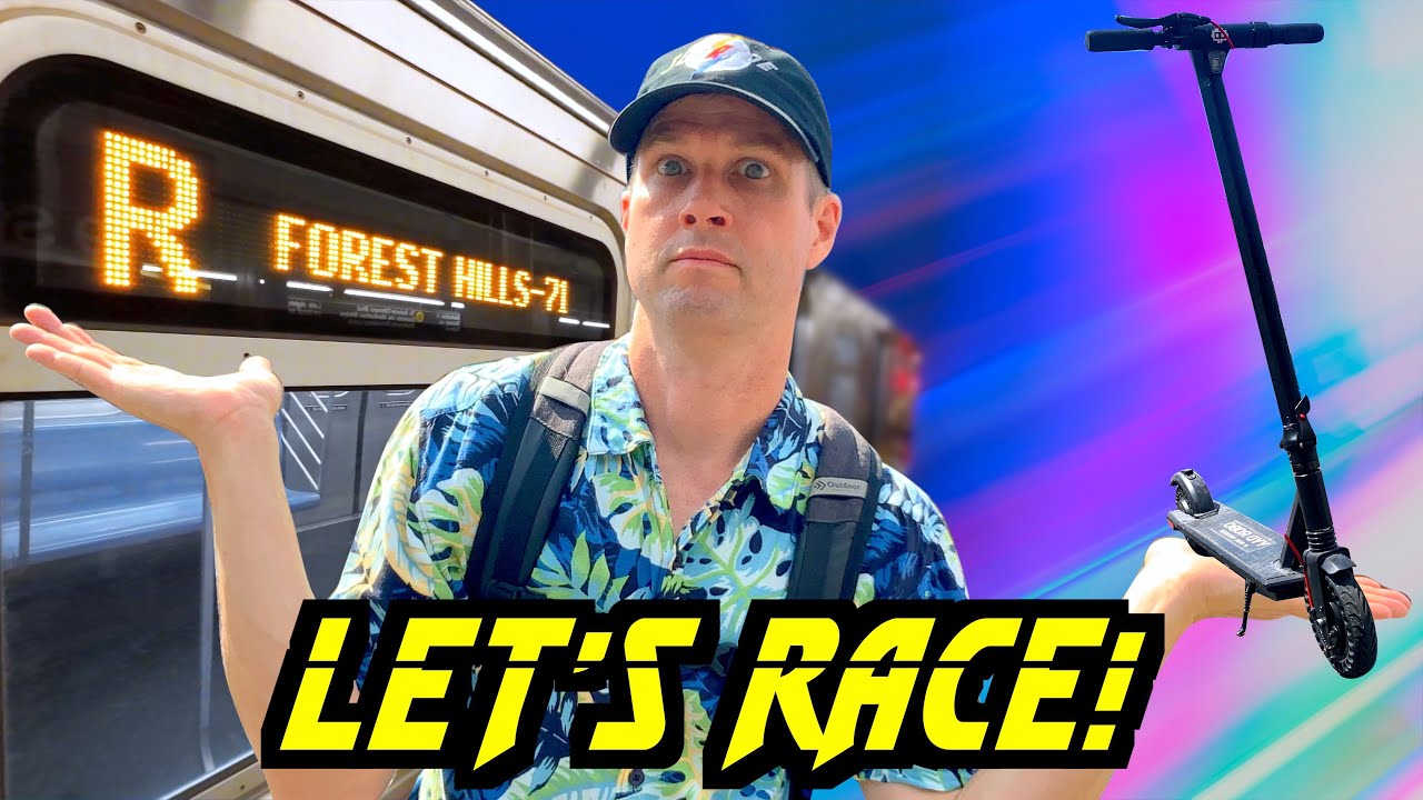 R train vs E-Scooter - Atlantic Av to 59th St AND BACK!