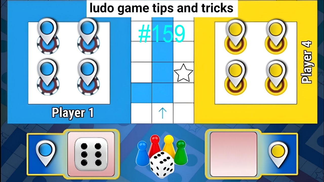 Tricks and Tips Ludo King | How to Win Ludo King | 4 players gameplay | Ludo king #159 #gameplay