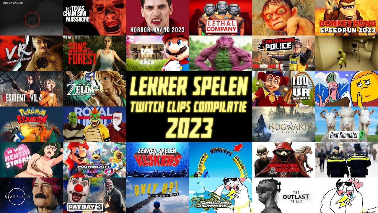 Lekker Spelen Twitch clips compilatie - BEST OF 2023
