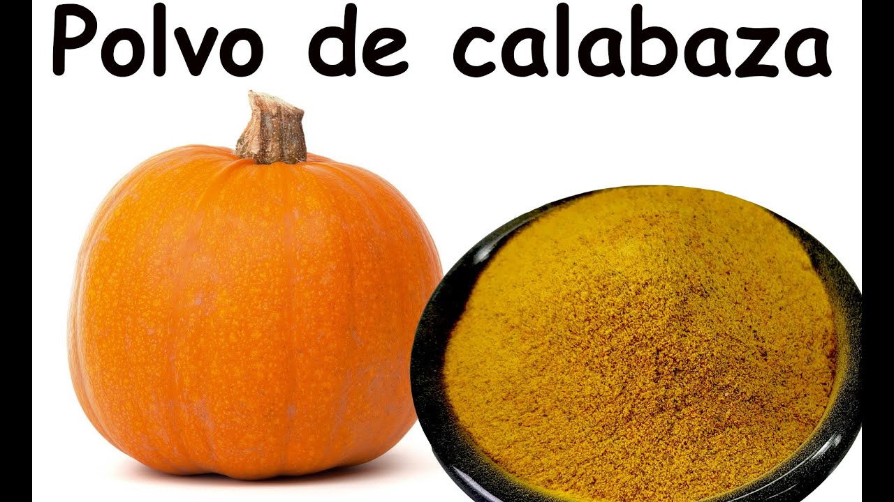 como hacer polvo de calabazas