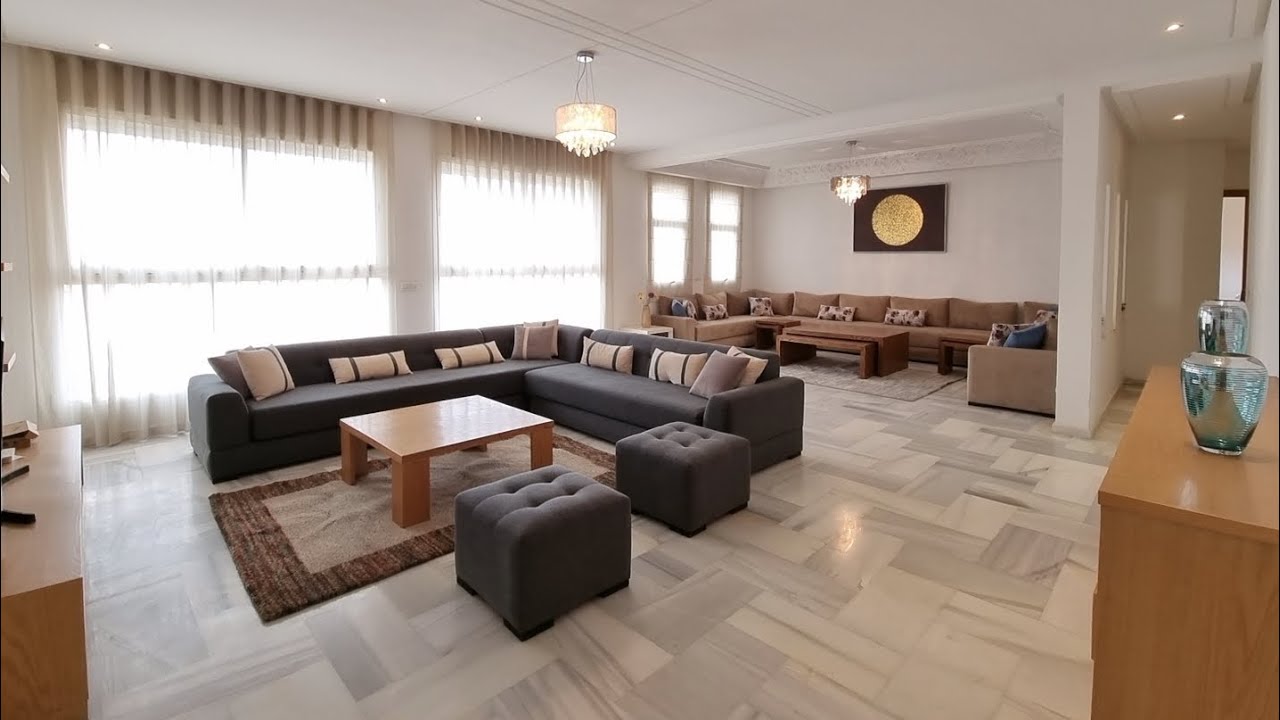 دوبليكس فخم بواجهتين بالطابق2 للبيع أو للكراء الشهري بالأثاث بفاس DUPLEX MEUBLÉ À VENDRE OU A LOUER