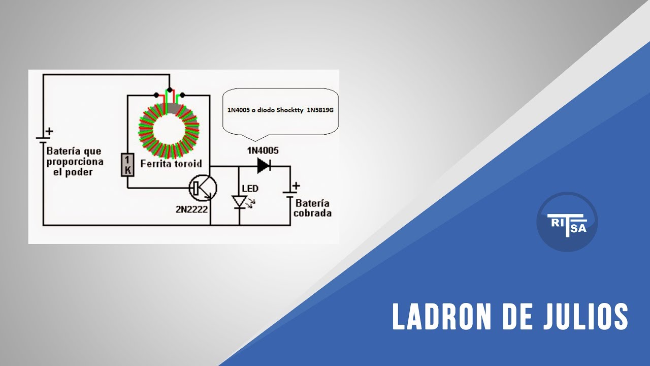 Ladrón de julios fácil de hacer explicado - Proyecto electronico