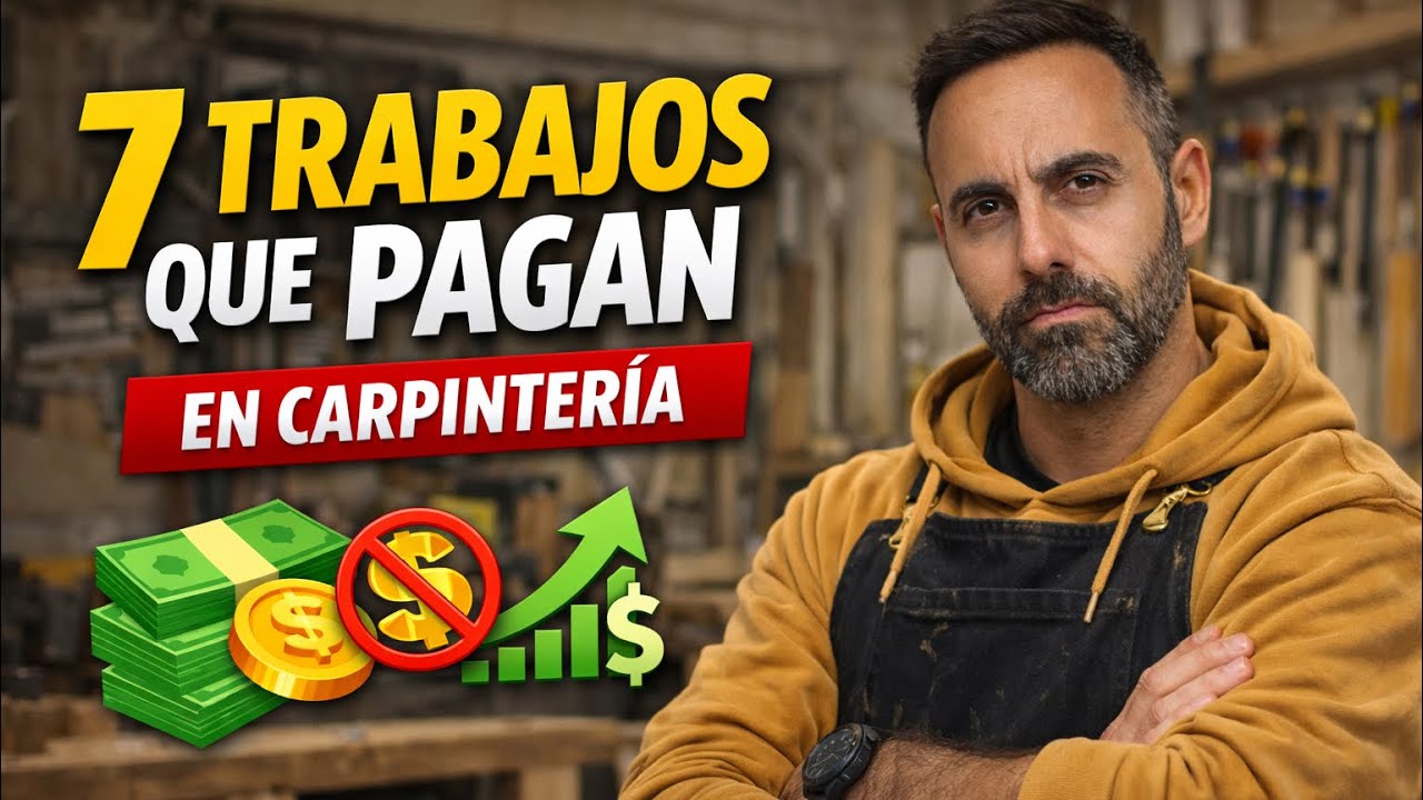 Los 7 trabajos de carpinter&iacute;a que te hacen ganar M&Aacute;S dinero (explicados paso a paso)