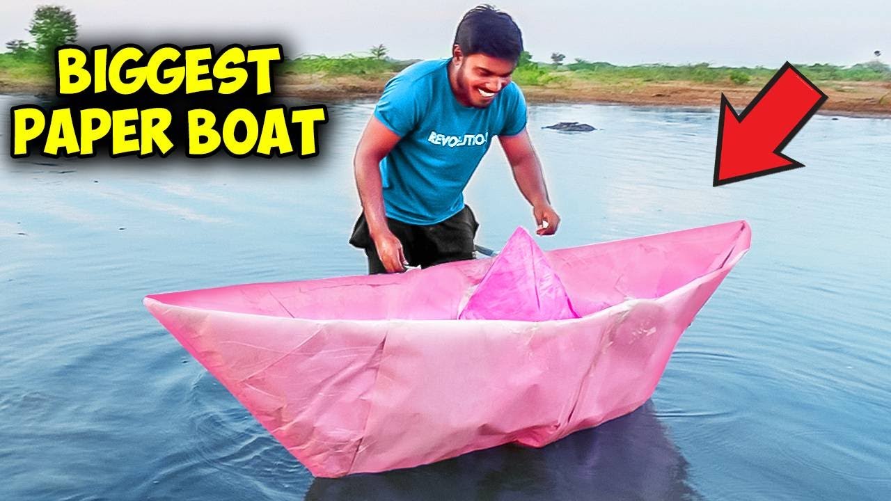 I Built A Biggest Paper Boat In The World