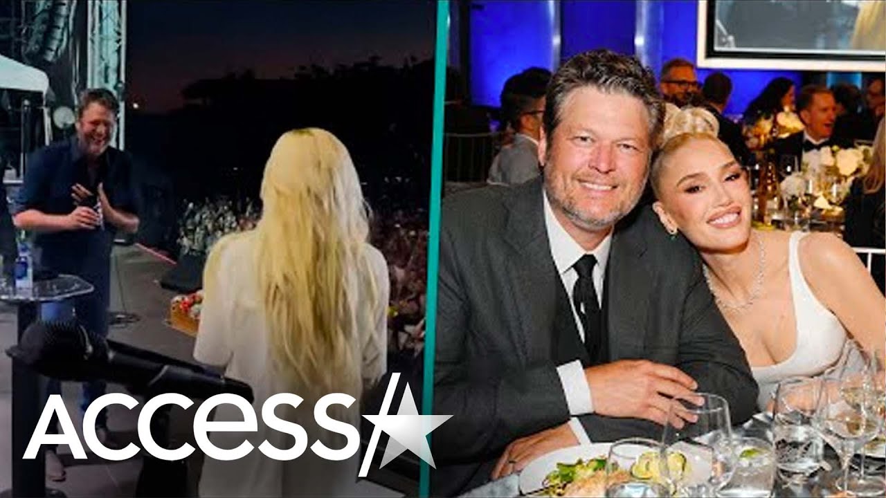 Gwen Stefani SURPRISES Blake Shelton At His Concert!
