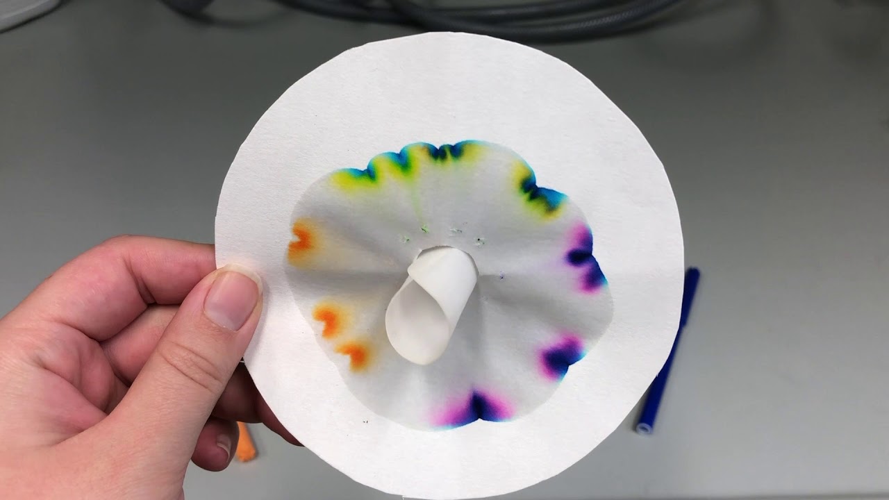 Was ist eigentlich... Chromatographie? (Analyse von Filzstift-Farben mit Filterpapier & Wasser)