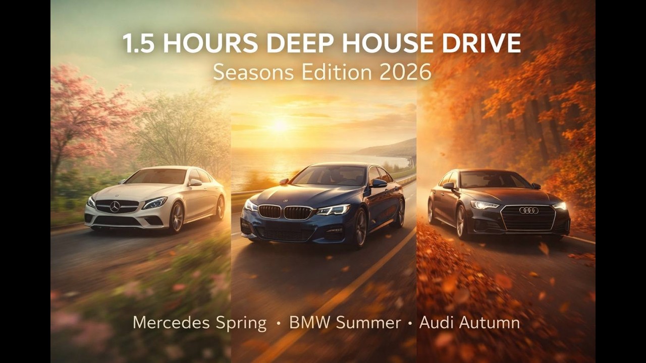 Seasons Deep House Drive 2026 | Spring Mercedes &bull; Summer BMW &bull; Autumn Audi (1.5 Hours Chill Vibes)