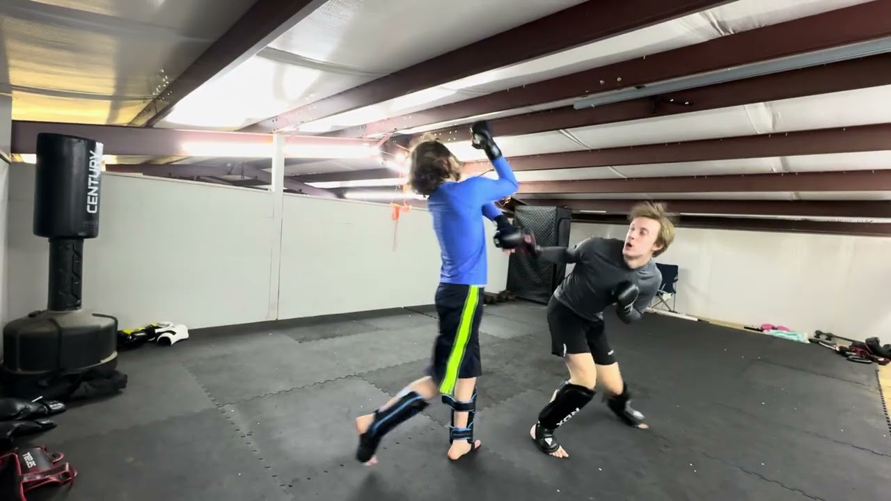 Ryan and Colin Sparring 1-30-26