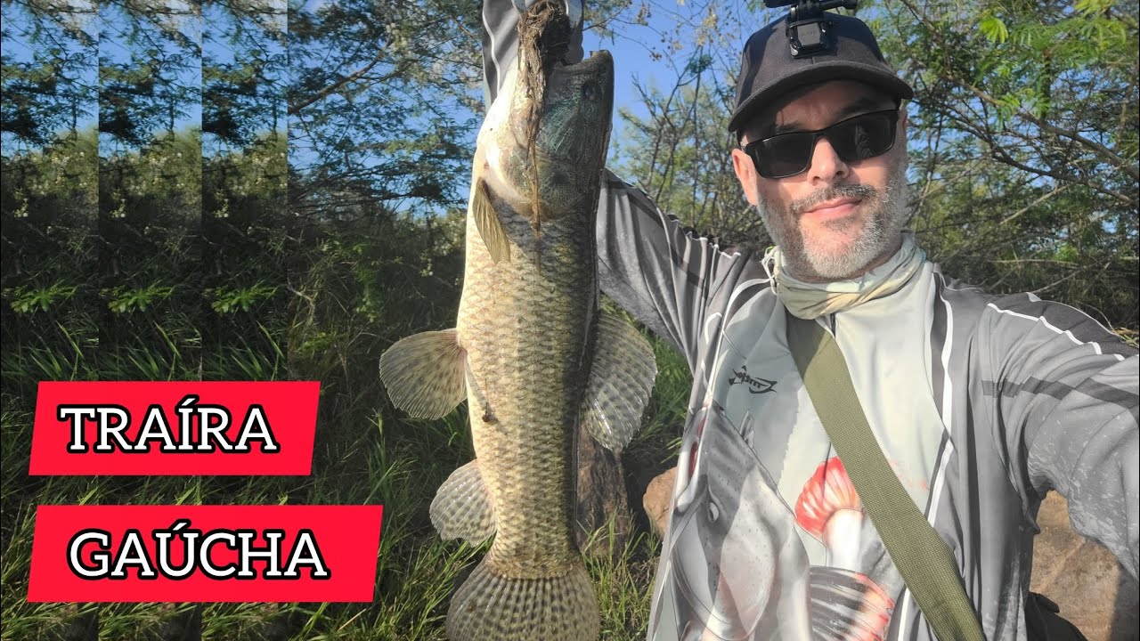 TRAÍRA GRANDE ATACOU NA SUPERFÍCIE! Pescaria em Eldorado do Sul, Rio Grande do Sul.