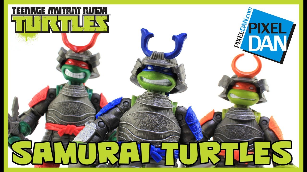 Samurai Teenage Mutant Ninja Turtles Nickelodeon TMNT Figures Video Review