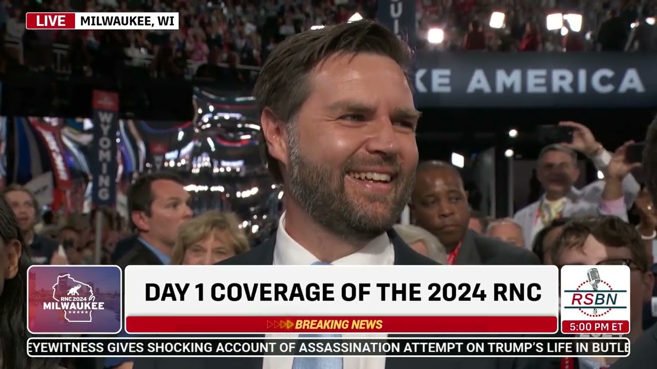 RNC 2024 - Day 1 - 10 J.D. VANCE NOMINATED AS PRESIDENT TRUMP&rsquo;S 2024 RUNNING MATE