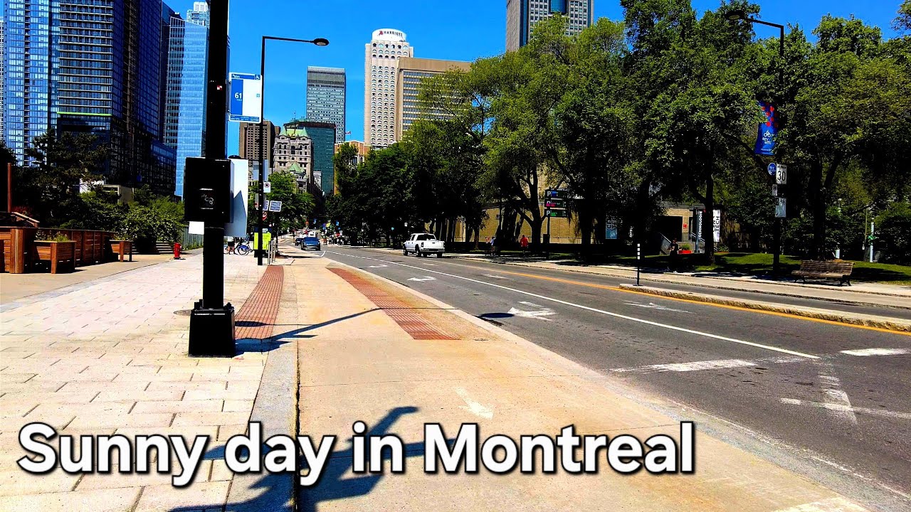 Sunny Side of Montreal | Peaceful ASMR Walking Summer Tour | No Music, No Talking, Just City Sounds