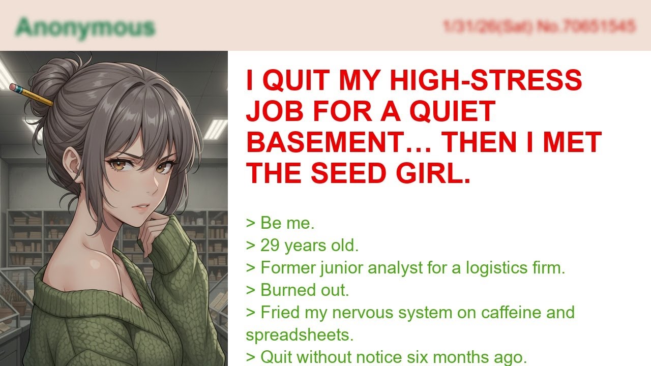 I Quit My High-Stress Job for a Quiet Basement… Then I Met the Seed Girl.