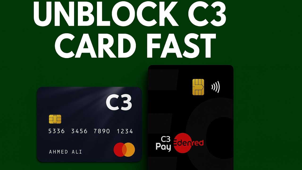 Как быстро разблокировать карту c3pay | Как разблокировать карту c3