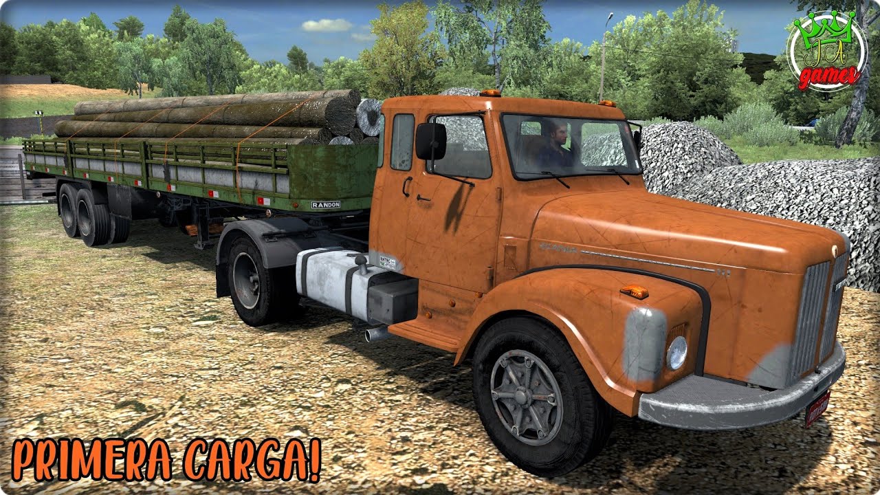 ETS2 SERIE VIDA REAL #3 - PRIMERA CARGA PARA EL 111 - POSTES DE MADERA!