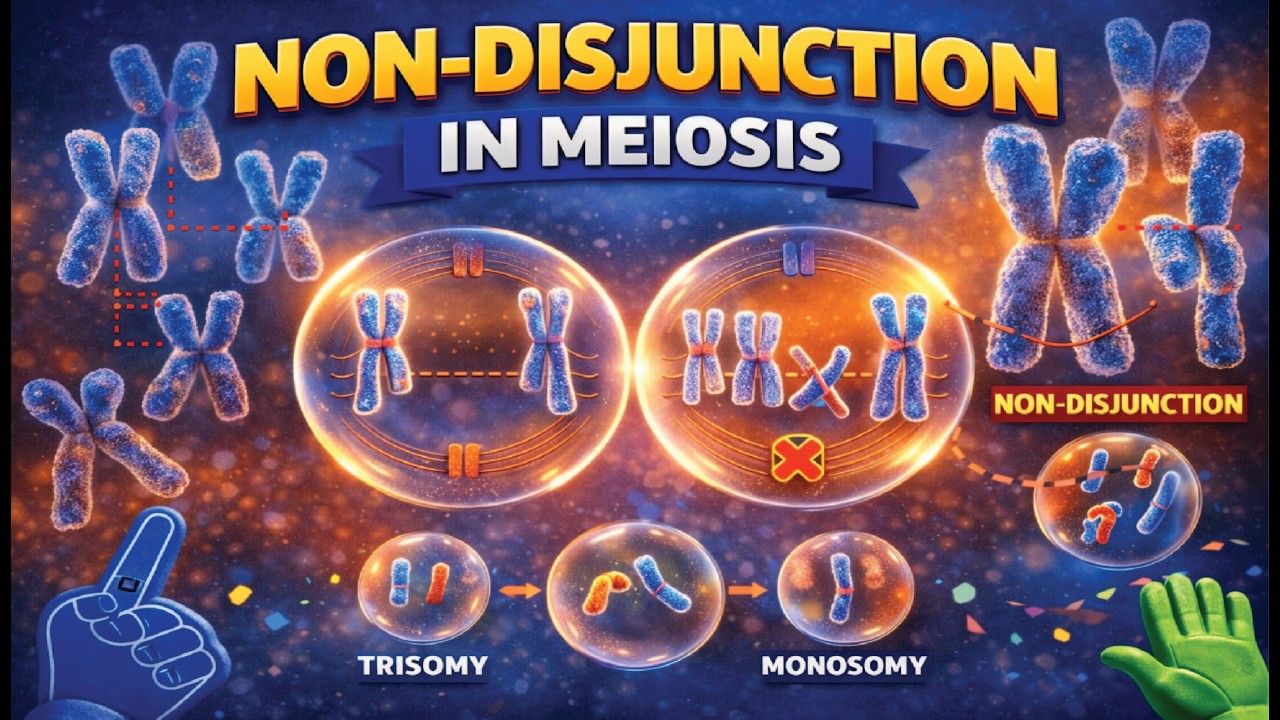 MEIOSIS: NON DISJUNCTION IN  MEIOSIS GRADE 12 LIFE SCIENCES THUNDEREDUC BY M.SAIDI