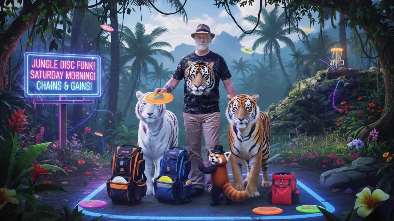 Disc Golf Jungle Funk on fire
