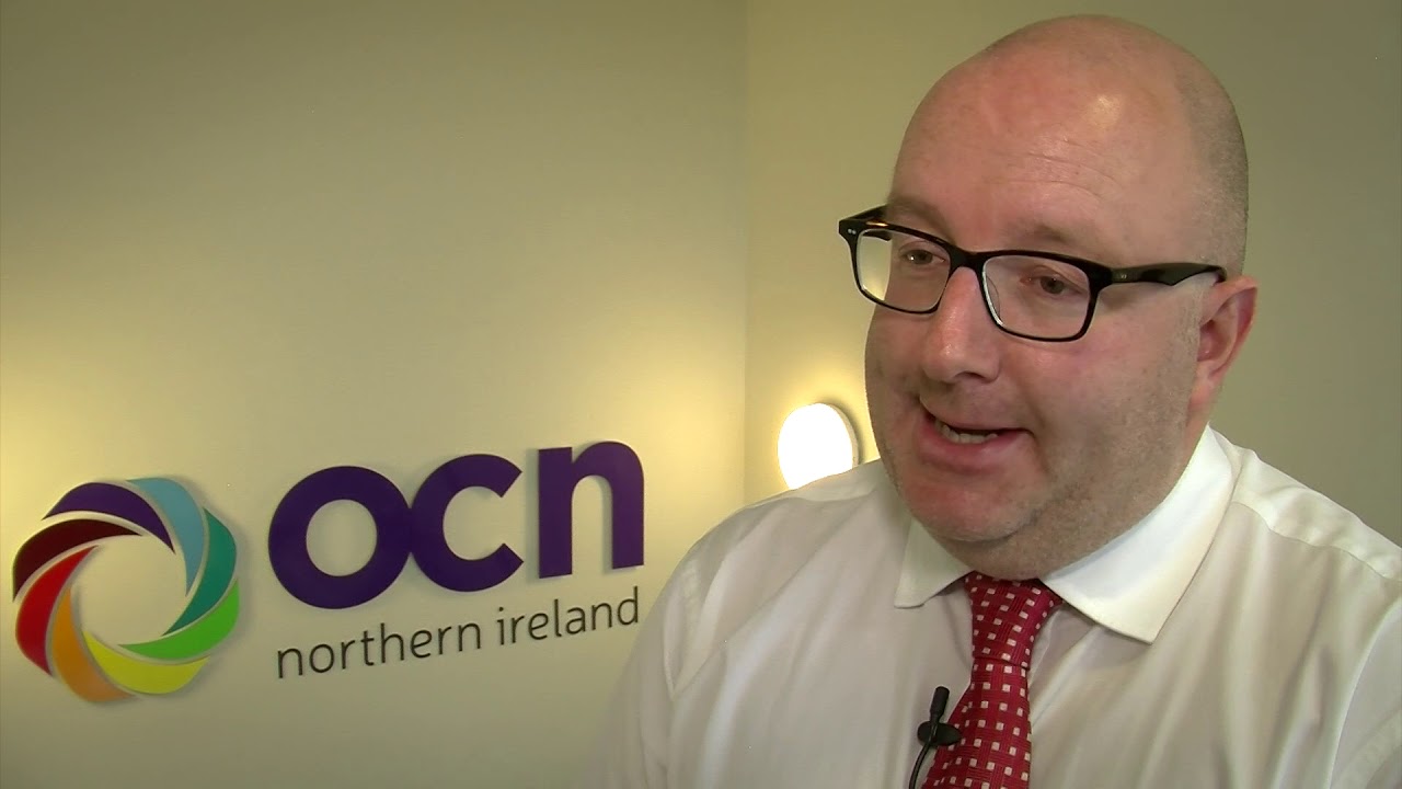 Martin Flynn (OCN NI) &  Roger Talbot (VP Malone Integrated College) on the OCN NI Learner Awards