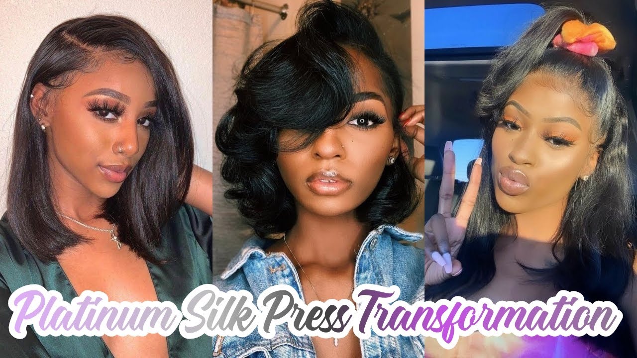 SLAYED SILK PRESS TRANSFORMATION - Hairstyle Compilation 2021 |MelaninBeauty101