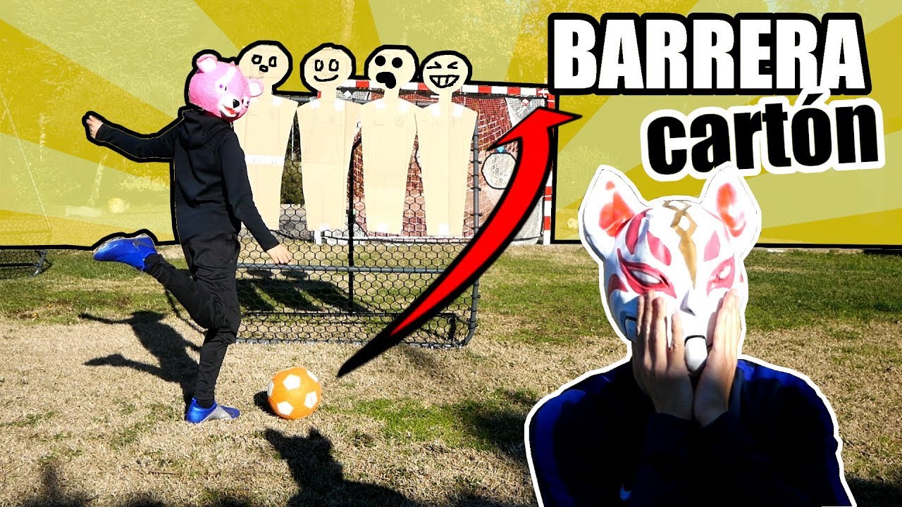 CHUTANDO FALTAS CON BARRERA DE CARTON Y BALON DE EFECTOS